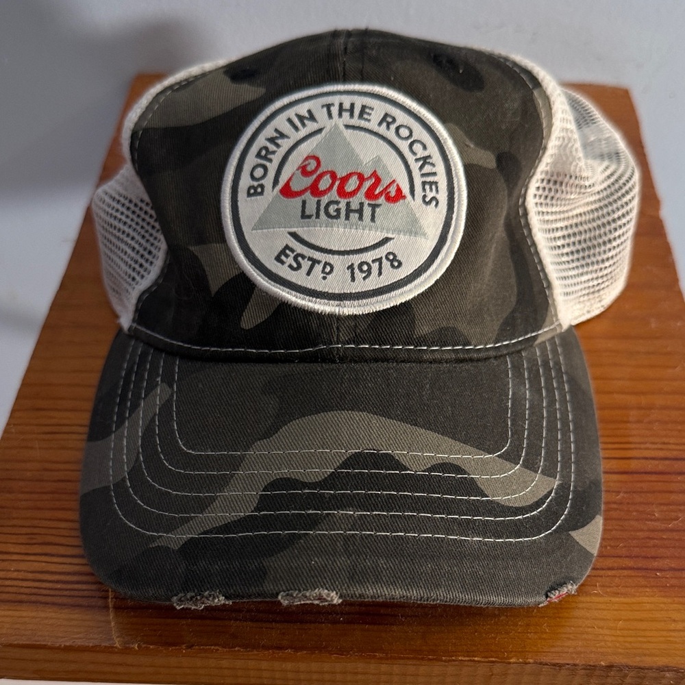 Camouflage Coors Light Trucker Hat